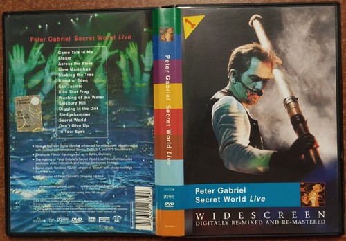 Dvd inglese peter gabriel - in,